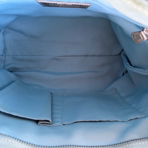 Vintage Coach 8B31 Mint Suede Beaded Tote Bag Tiffany blue interior Dust Bag Inc - Picture 7 of 16